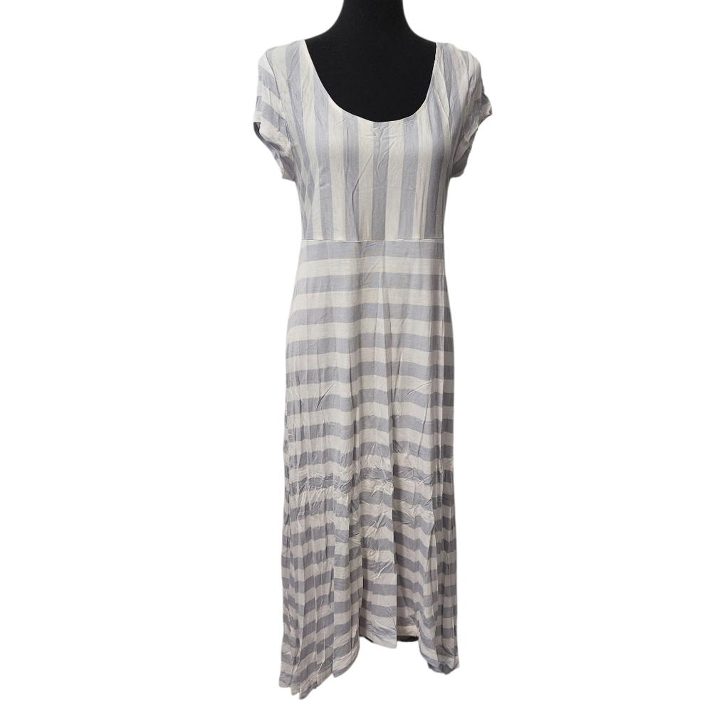 NWT Gap Maternity Striped Ballet Back Hi-Low Maxi Dress